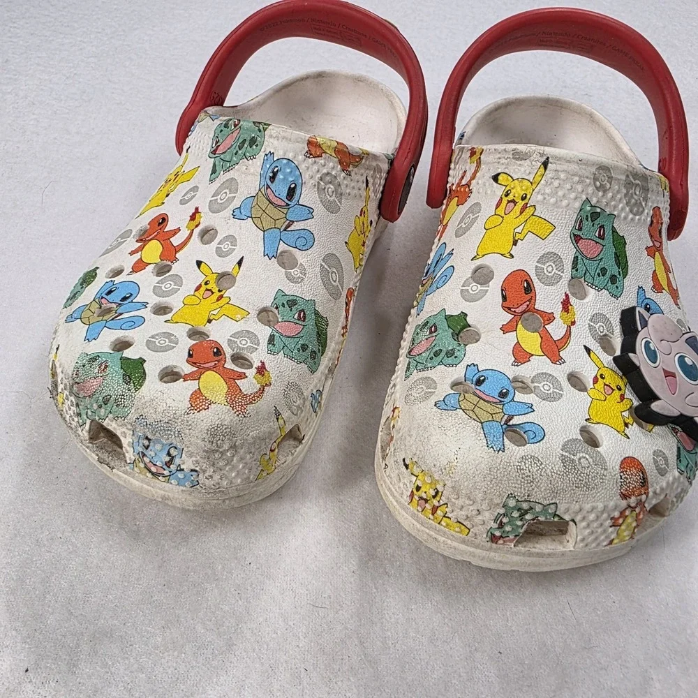 Pokémon Kids Crocs Size C10 Comfort Meets Adventure! LIMITED EDITION With Charm